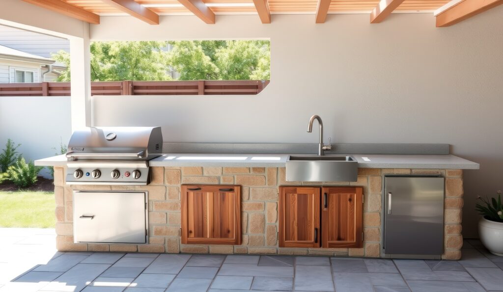 Custom Outdoor Kitchen Installation